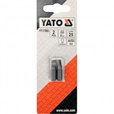 Biti de 25 mm 1/4" cu cap drept tip surubelni..